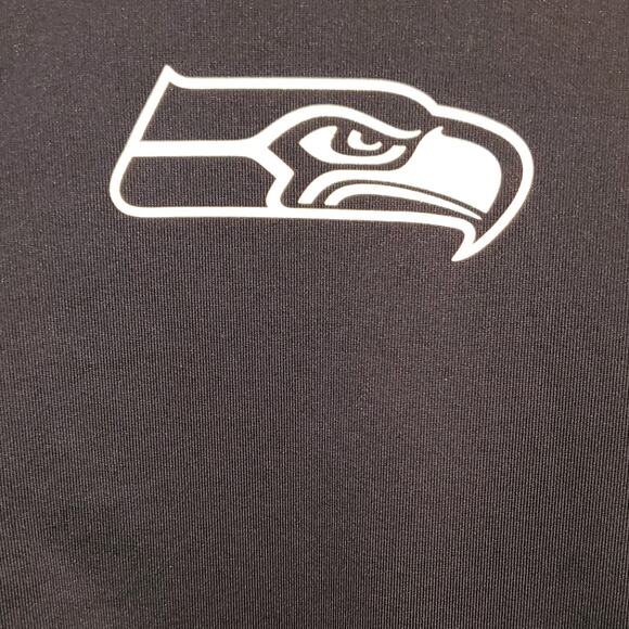 Nike Dri-Fit NFL Team Apparel Seahawks 1/2 Zip Long Sleeve Size Medium - Picture 5 of 7